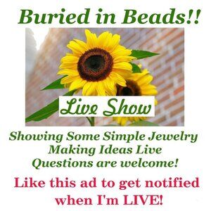 Live Show Notice! Like this Ad to get notified when I'm LIVE! Jewelry making